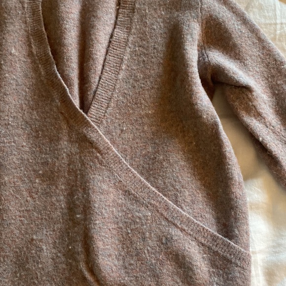 Madewell Faux-Wrap Sweater - Picture 3 of 4